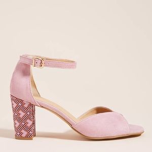 Anthropologie Christie Printed Heeled Sandals